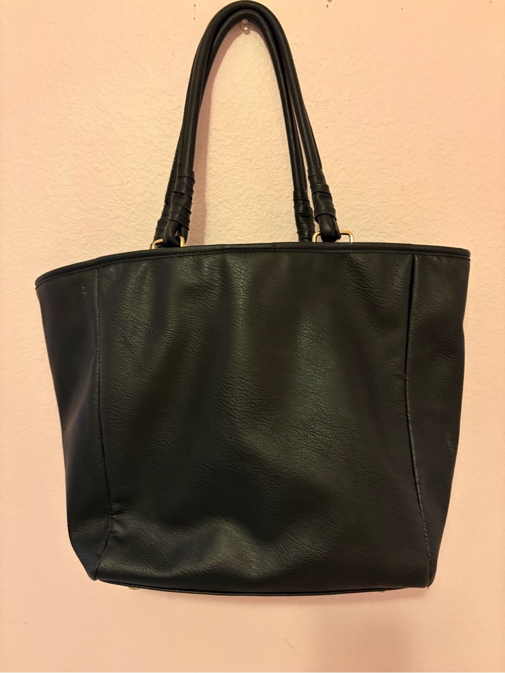 Sole Society Black Leather Tote
